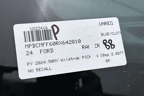 2024 Ford Ranger Wildtrak 4X4 2.0L thumb-23