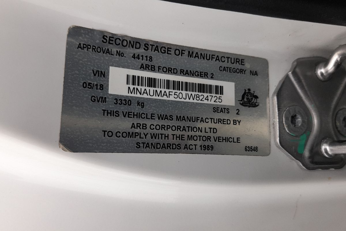 2018 Ford Ranger XL PX MkII 4X4 3.2L