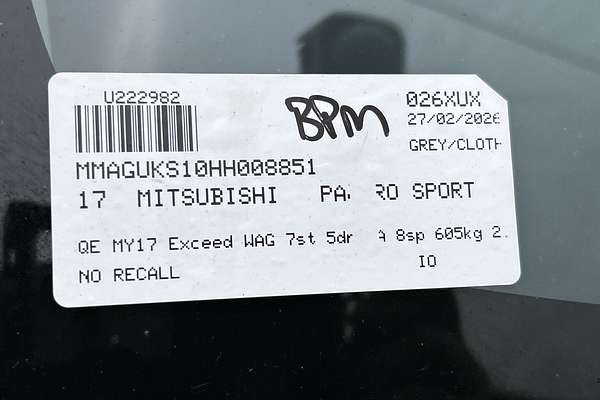 2017 Mitsubishi Pajero Sport Exceed QE thumb-23