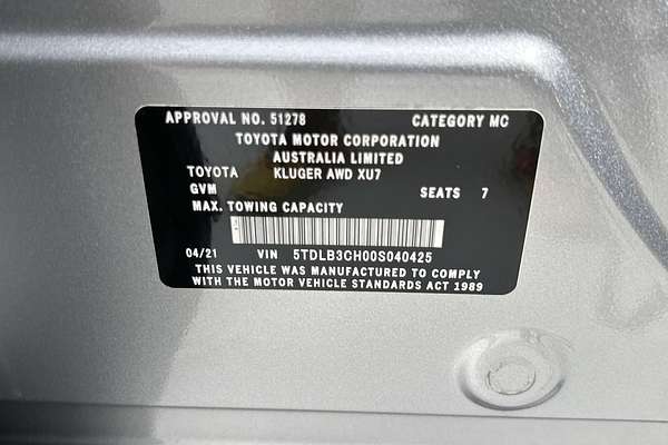 2021 Toyota Kluger Grande AXUH78R thumb-22