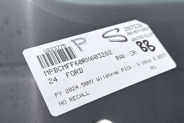 2024 Ford Ranger Wildtrak 4X4 2.0L thumb-23