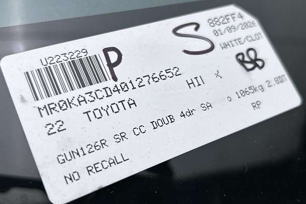 2022 Toyota Hilux SR GUN126R 4X4 thumb-23