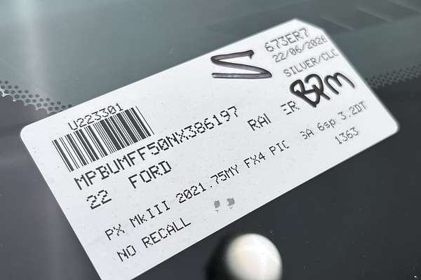 2022 Ford Ranger FX4 PX MkIII 4X4 3.2L thumb-23