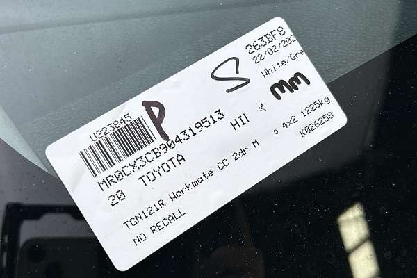 2020 Toyota Hilux Workmate TGN121R Rear Wheel Drive thumb-21