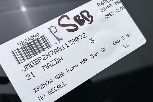 2021 Mazda 3 G20 Pure BP Series thumb-23