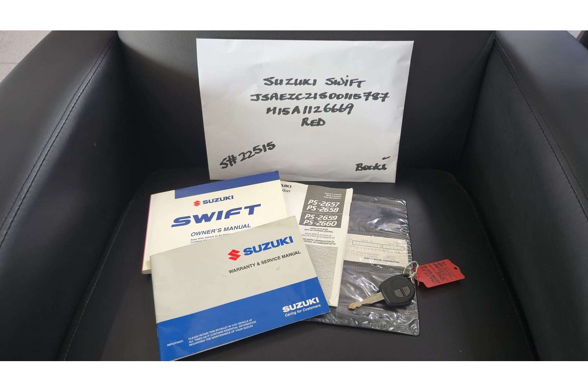 SWIFT EZ 1.5L 4Cyl MULTI POINT F/INJ 5 SP MANUAL 5D HATCHBACK 