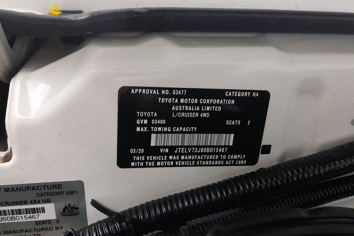 2020 Toyota Landcruiser GXL VDJ79R 4X4