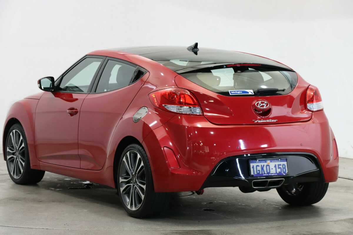 SOLD 2017 Hyundai Veloster Coupe in Veloster Red, Metallic Used Hatch