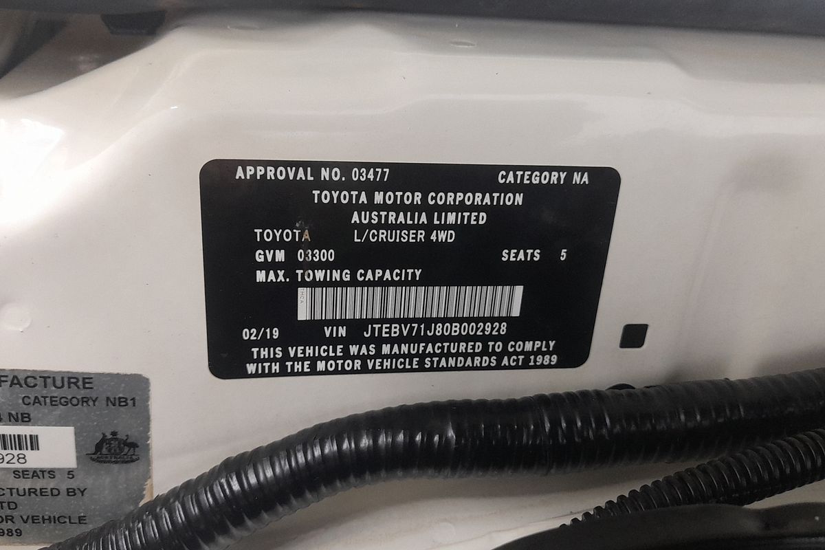 2019 Toyota Landcruiser GXL VDJ79R 4X4