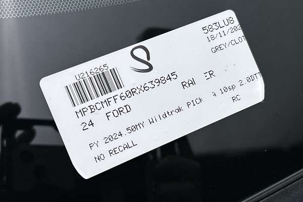 2024 Ford Ranger Wildtrak 4X4 2.0L thumb-23