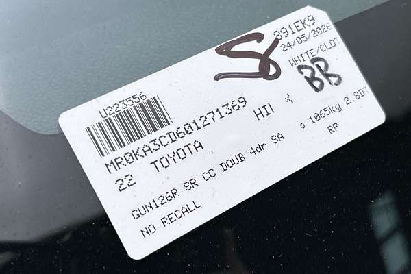 2022 Toyota Hilux SR GUN126R 4X4 thumb-22