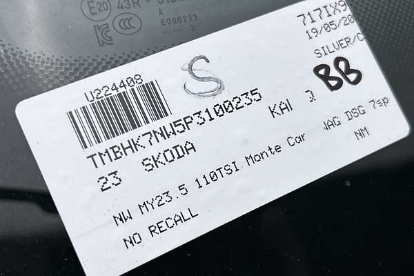 2023 SKODA Kamiq 110TSI Monte Carlo NW thumb-23