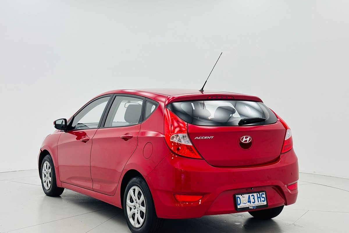 2013 HYUNDAI ACCENT ACTIVE 4 SP AUTOMATIC 5D HATCHBACK 4CYL