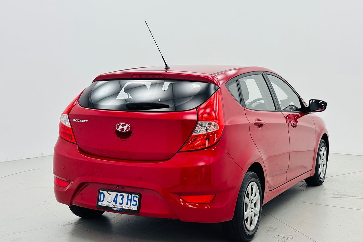 2013 HYUNDAI ACCENT ACTIVE 4 SP AUTOMATIC 5D HATCHBACK 4CYL