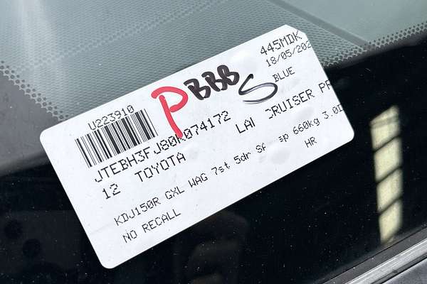 2012 Toyota Landcruiser Prado GXL KDJ150R thumb-23