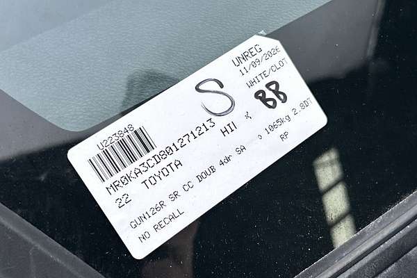 2022 Toyota Hilux SR GUN126R 4X4 thumb-22