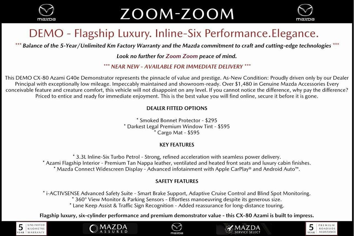 2024 Mazda CX-80 G40e Azami KL