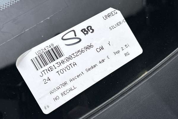 2024 Toyota Camry Ascent AXVA70R thumb-23