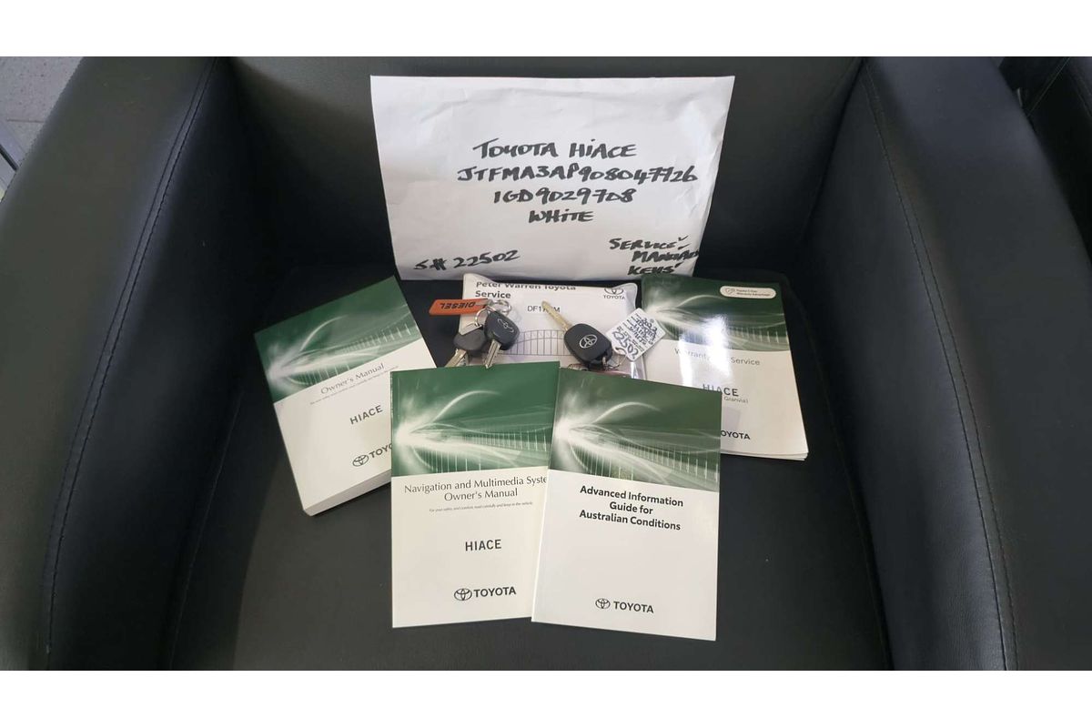 HIACE GDH300R LWB 2.8L DT4 TURBO CDI 6 SP AUTO SEQUENTIAL 5D VAN 