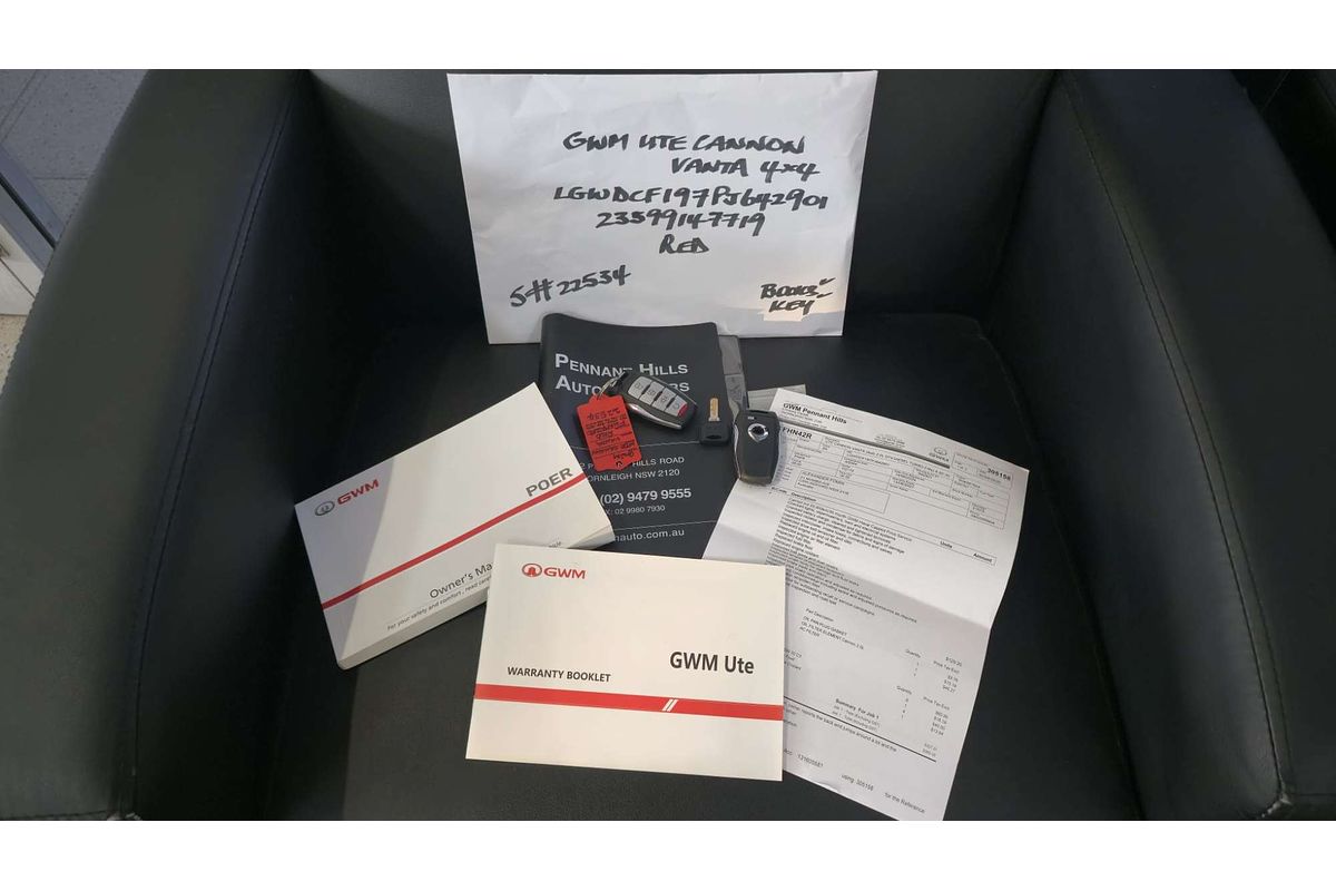 UTE CANNON VANTA (4x4) 2.0L DT4 DIESEL TURBO F/INJ 8 SP AUTOMATIC DUAL CAB UTILITY 