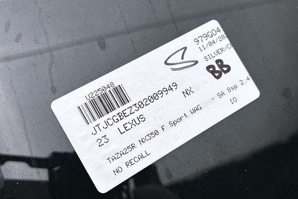 2023 Lexus NX NX350 F Sport TAZA25R thumb-23