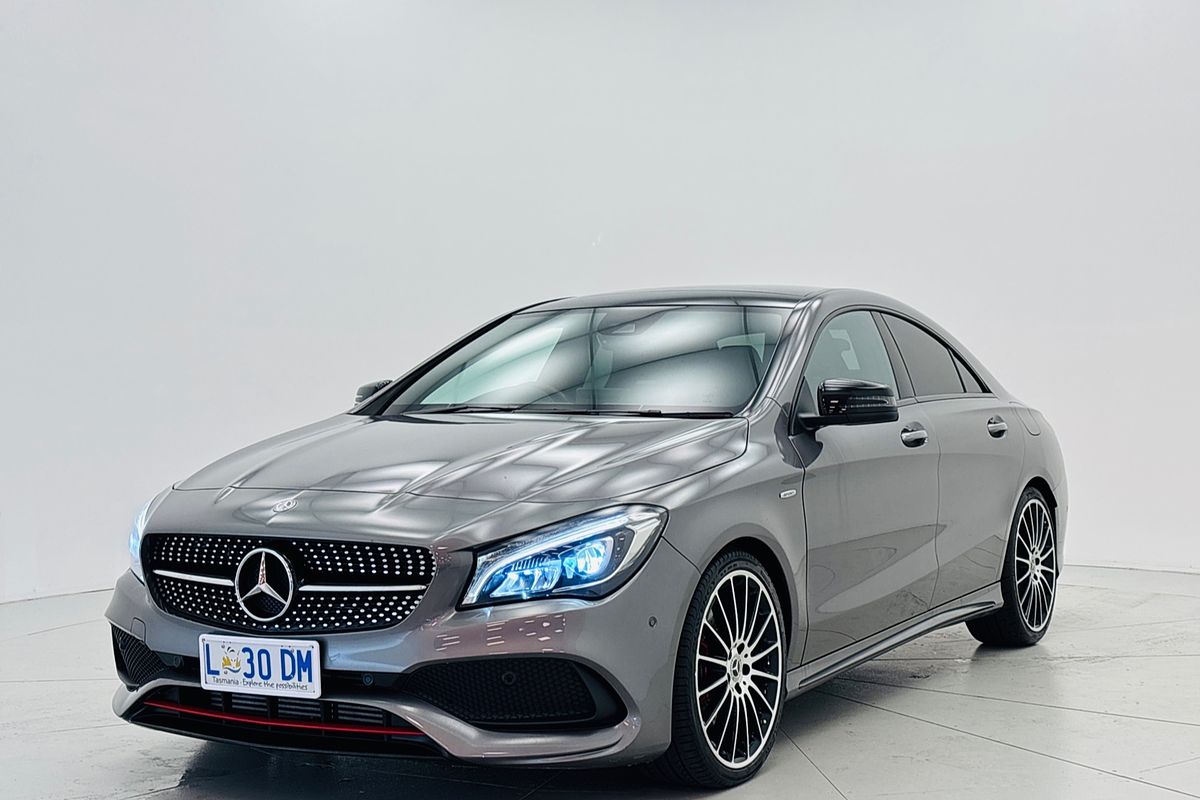 2018 Mercedes-benz CLA 250 SPORT 4MATIC 7 SP AUTO DUAL CLUTCH 4D COUPE T4