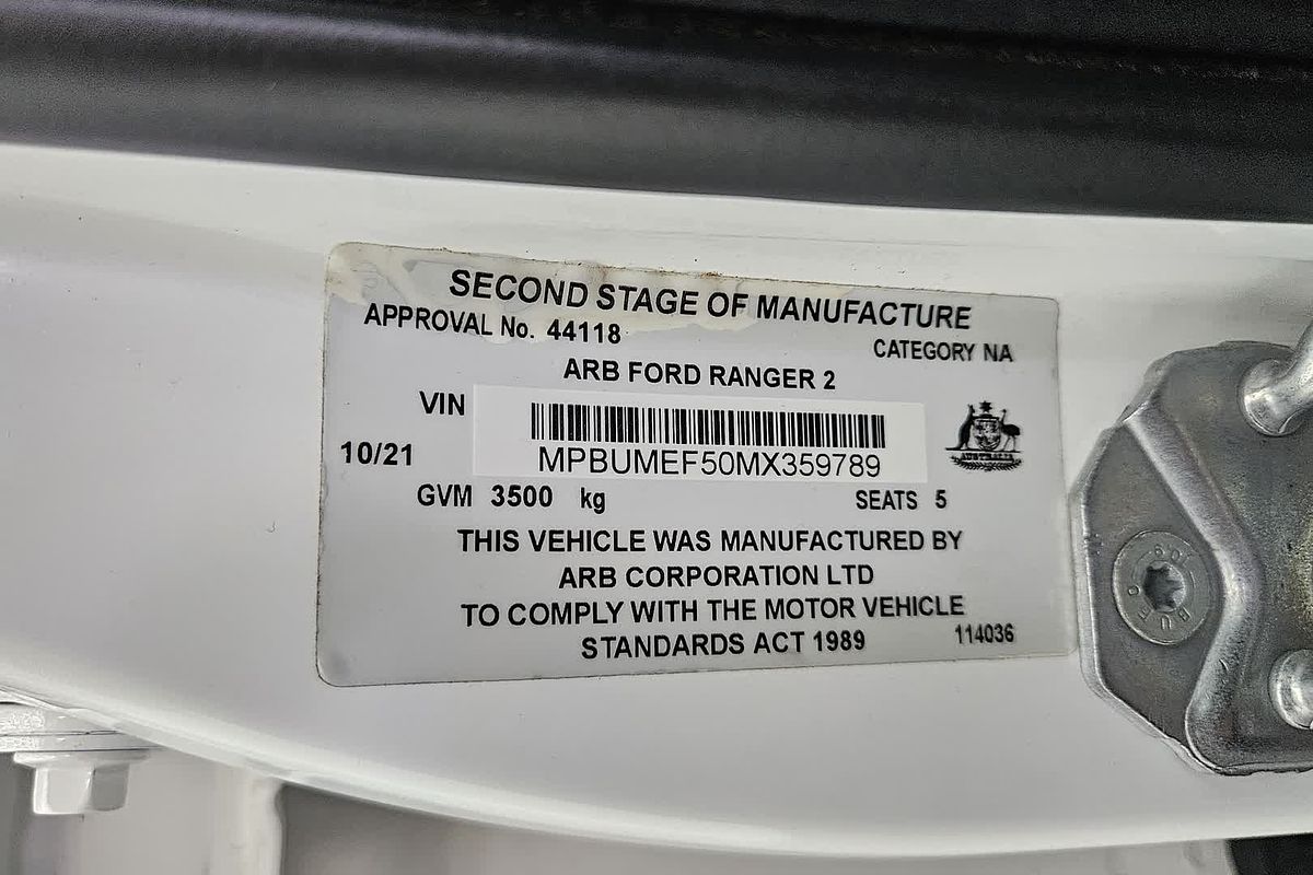 2021 Ford Ranger XL PX MkIII 4X4 3.2L