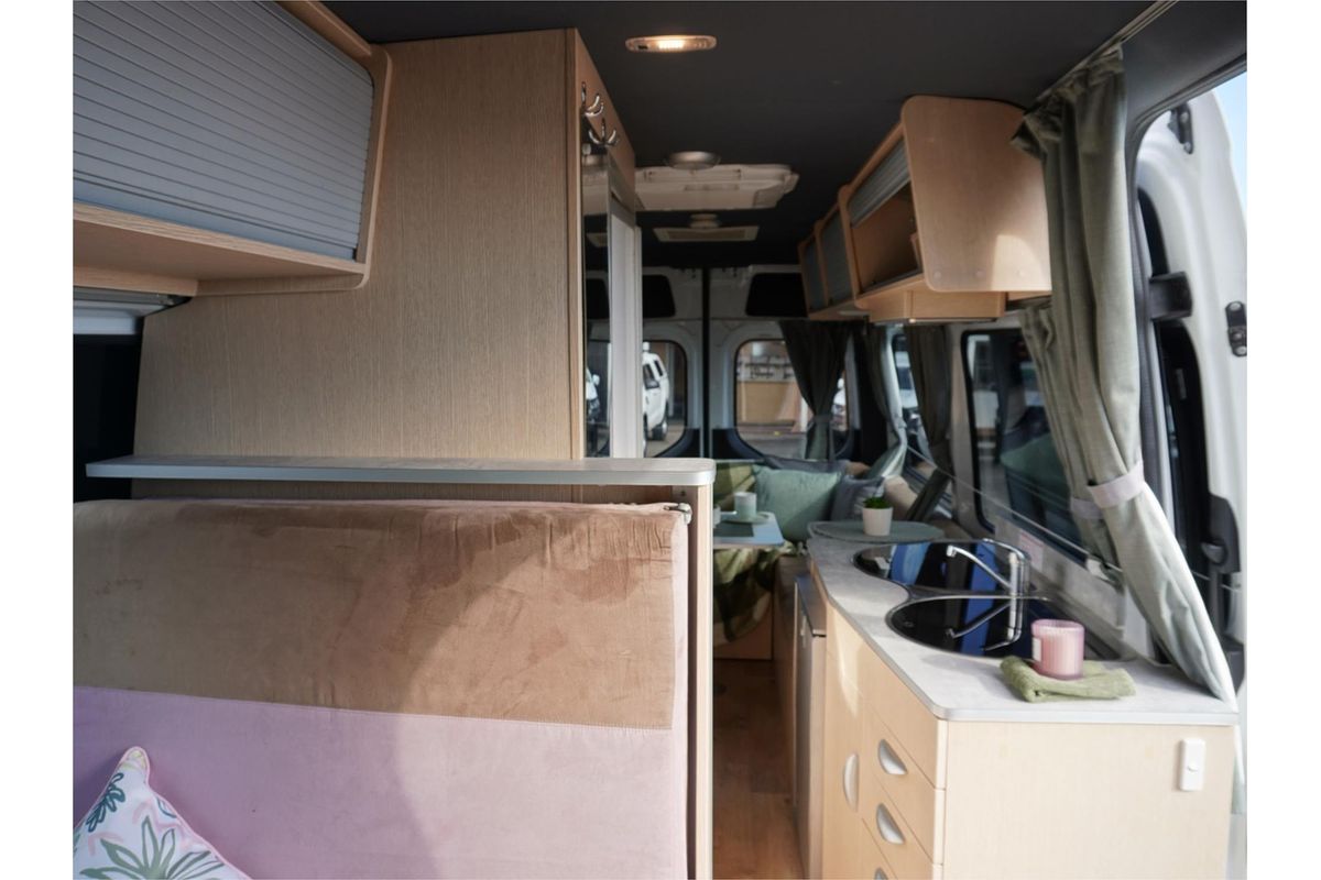 Inside Of A Mercedes Sprinternull