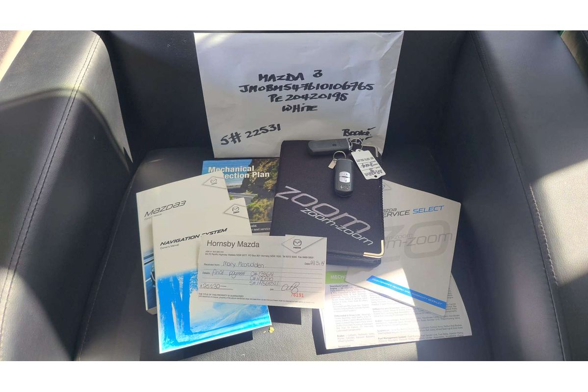 MAZDA3 BM MAXX 2.0L 4Cyl MULTI POINT F/INJ 6 SP MANUAL 5D HATCHBACK 