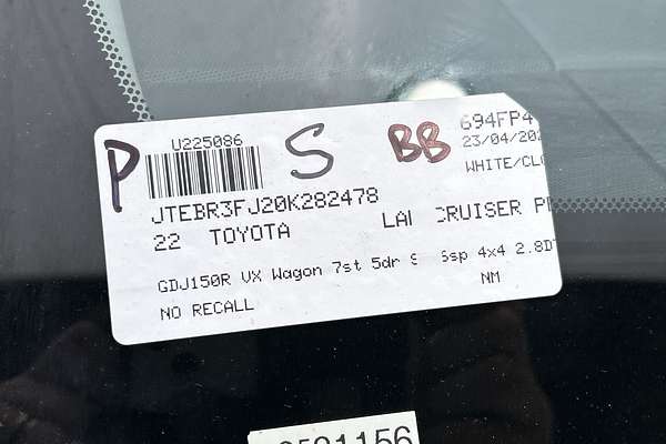 2022 Toyota Landcruiser Prado VX GDJ150R thumb-23