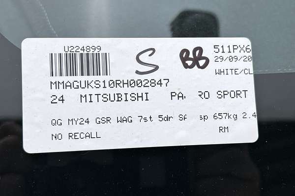 2024 Mitsubishi Pajero Sport GSR QG thumb-23