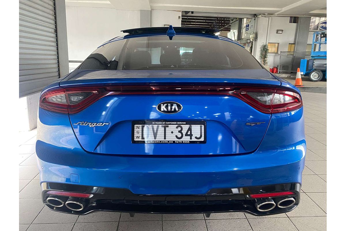 STINGER CK MY18 (441) GT (BLACK LEATHER) 3.3L TV6 TUR GASOLINE DIR INJ 8 SP AUTOMATIC 4D SEDAN 