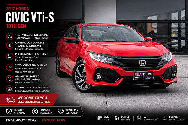 2017 Honda Civic VTi-S 10th Gen