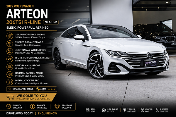 2022 Volkswagen Arteon 206TSI R-Line 3H