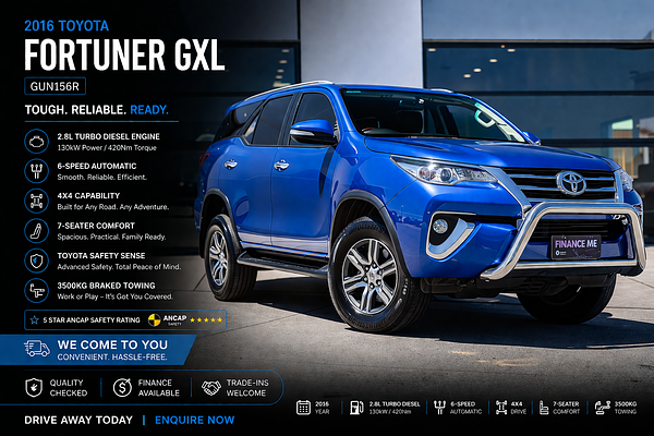 2016 Toyota Fortuner GXL GUN156R