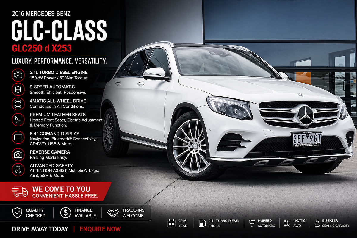 2016 Mercedes-Benz GLC-Class GLC250 d X253