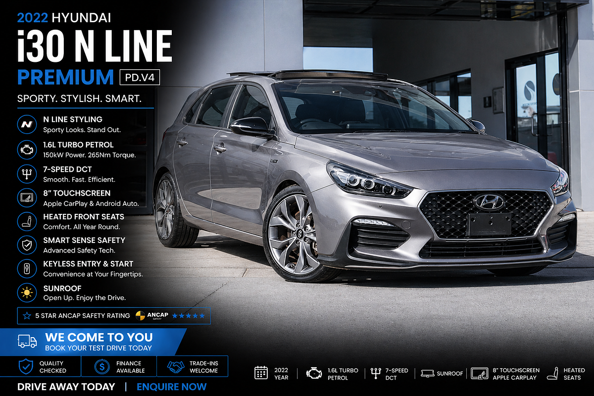 2022 Hyundai i30 N Line PD.V4