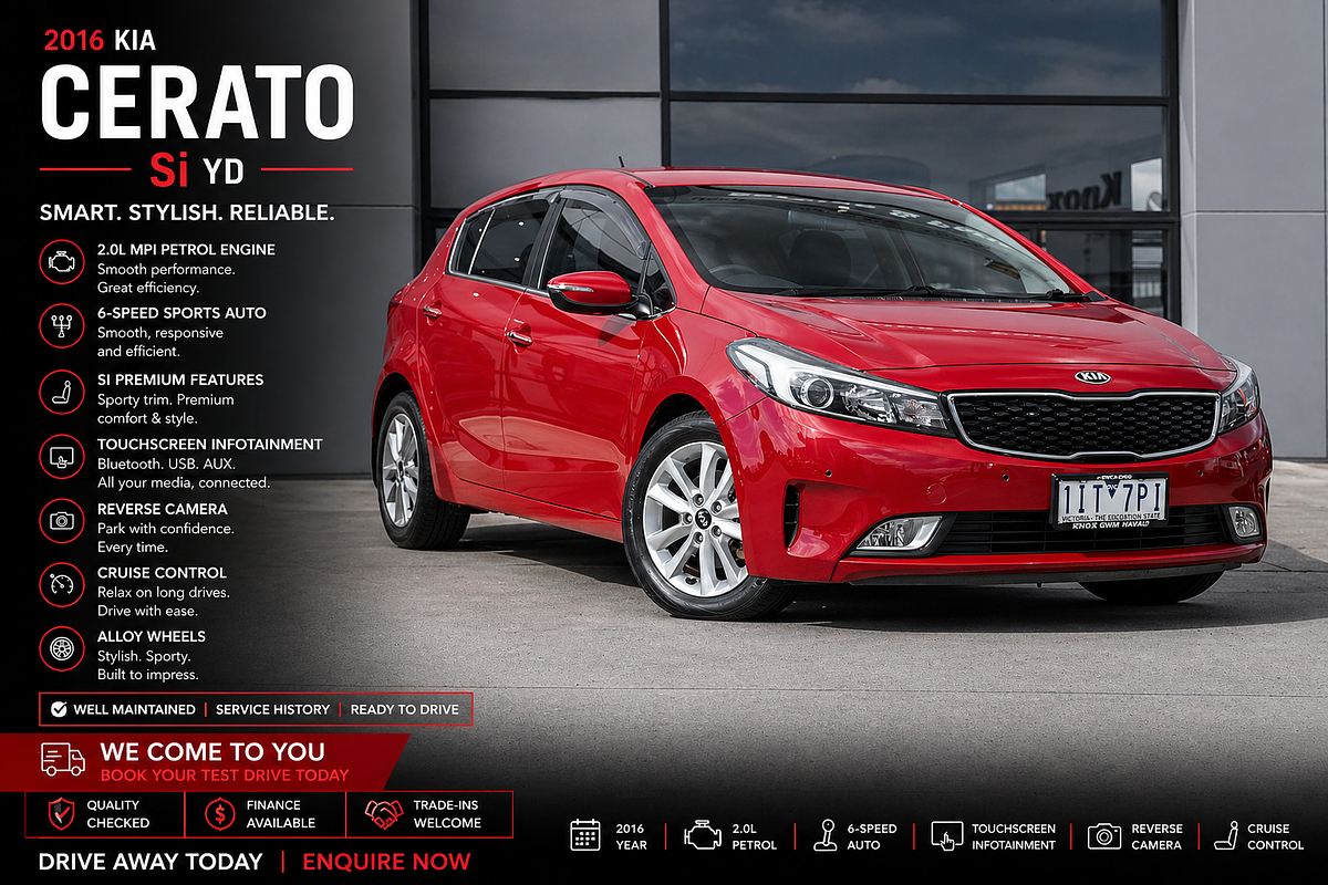2016 Kia Cerato Si YD