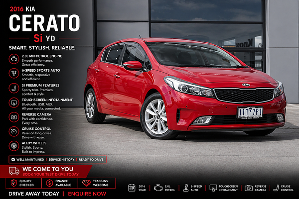 2016 Kia Cerato Si YD
