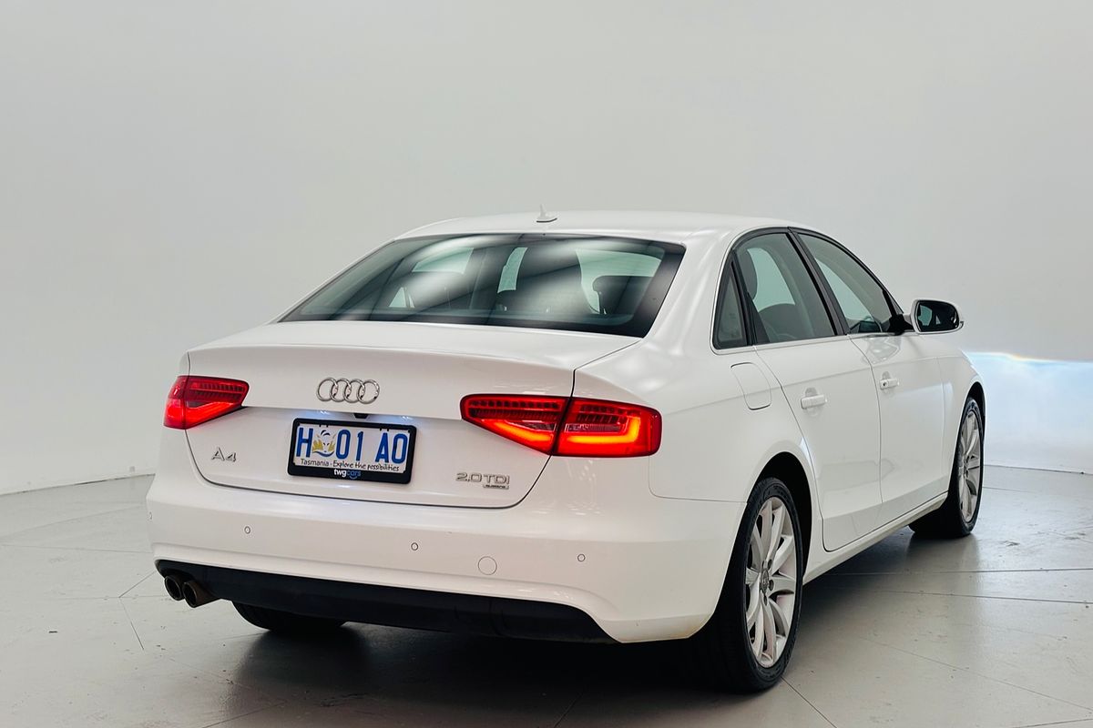 2014 Audi A4 2.0 TDI QUATTRO 7 SP AUTO DIRECT SHIFT 4D SEDAN DT4 DIESEL
