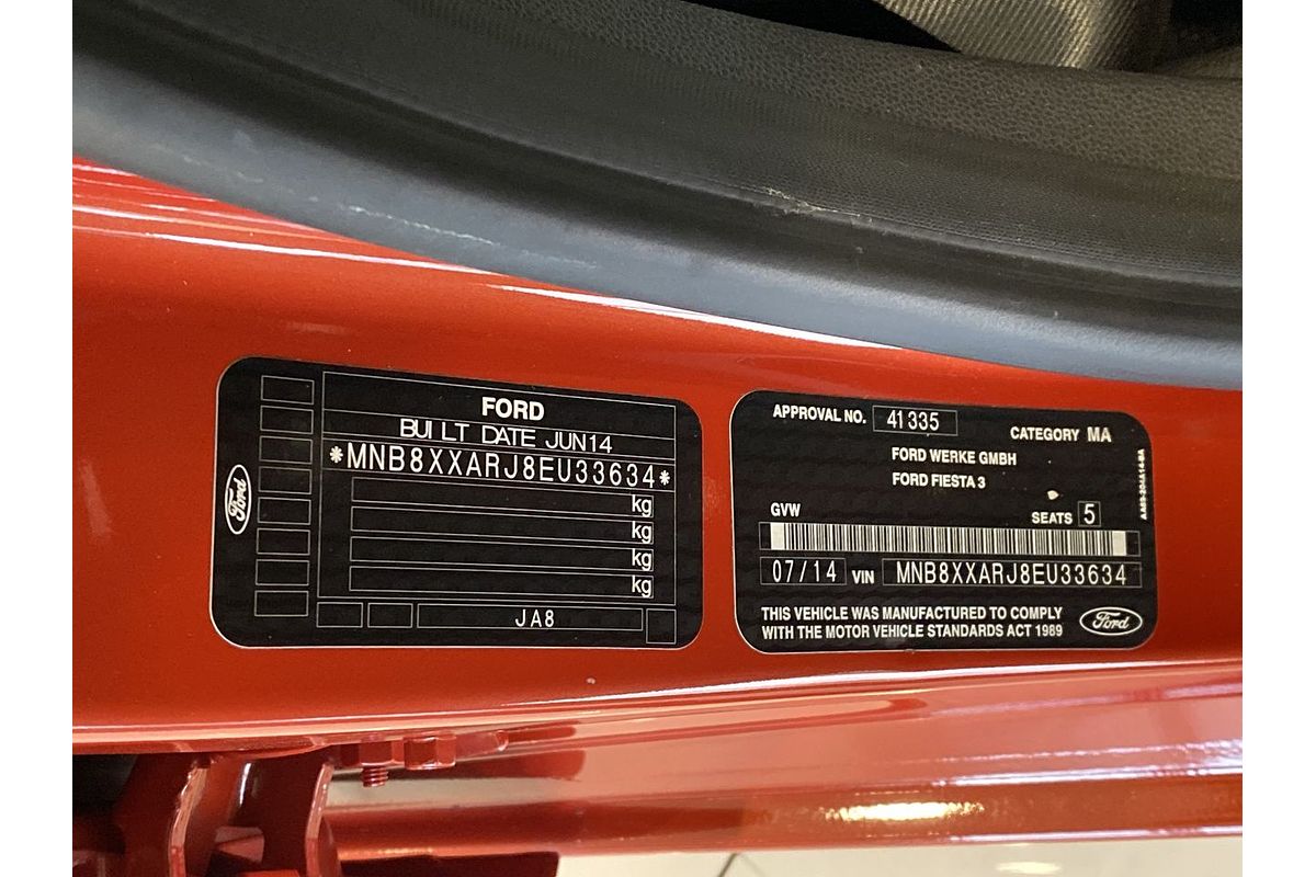 2014 Ford Fiesta Ambiente WZ