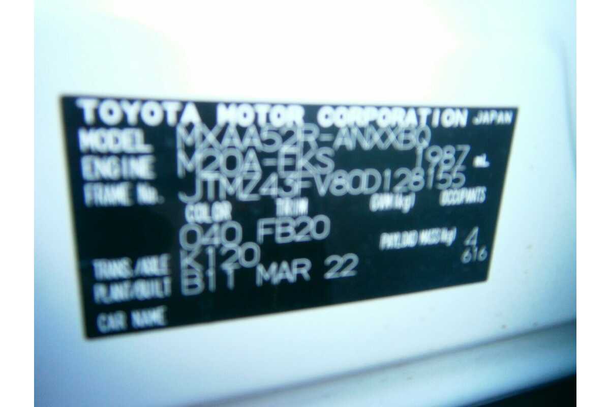 2022 Toyota RAV4 GX (2WD) Mxaa52R