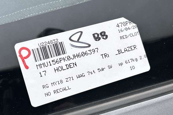 2017 Holden Trailblazer Z71 RG thumb-23
