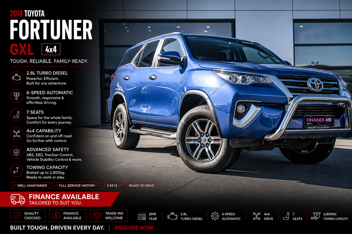 2016 Toyota Fortuner GXL GUN156R