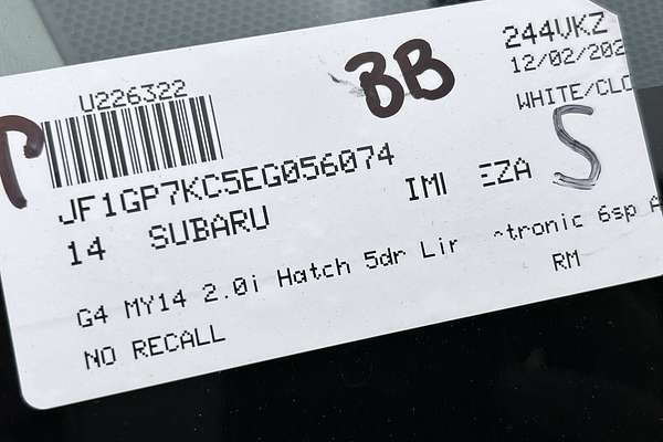 2014 Subaru Impreza 2.0i G4 thumb-23