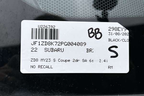 2022 Subaru BRZ S ZD8 thumb-23