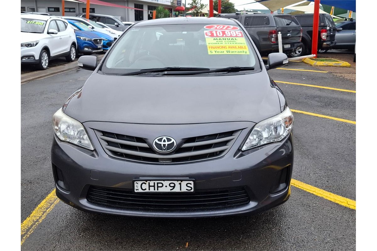 2012 Toyota Corolla Ascent ZRE152R