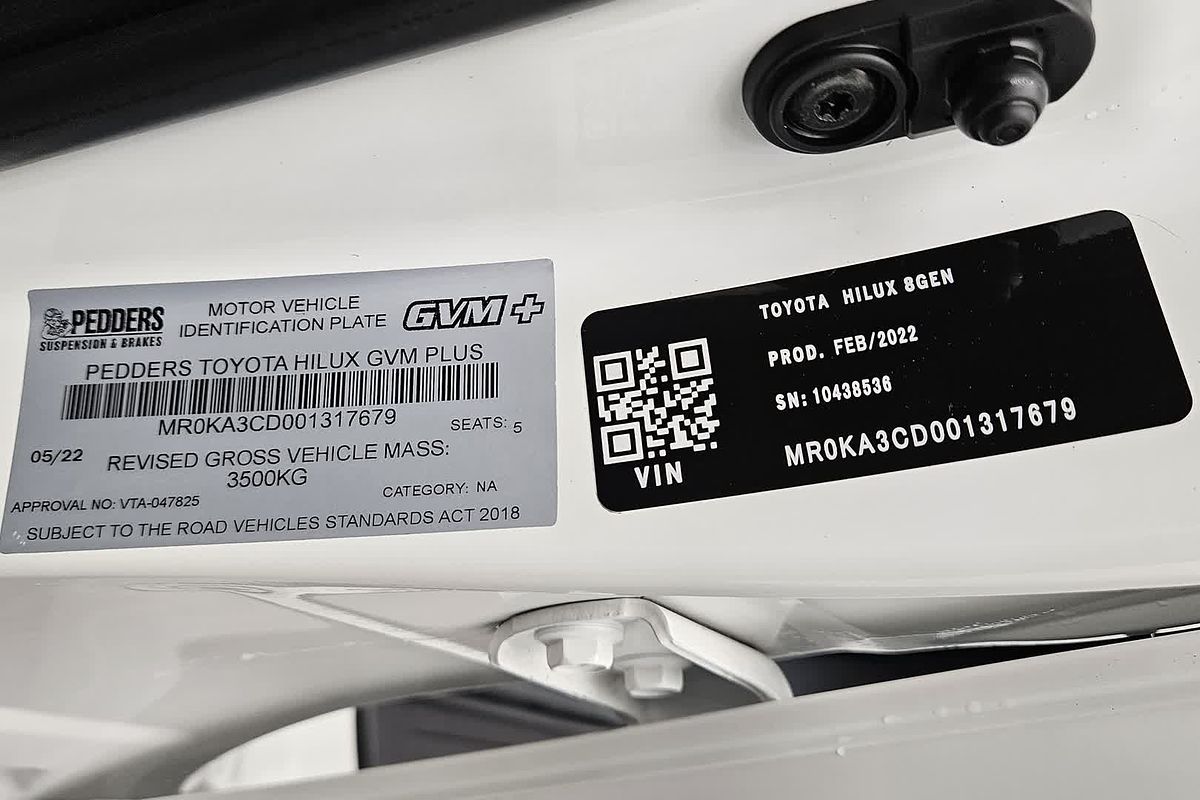 2022 Toyota Hilux SR GUN126R 4X4