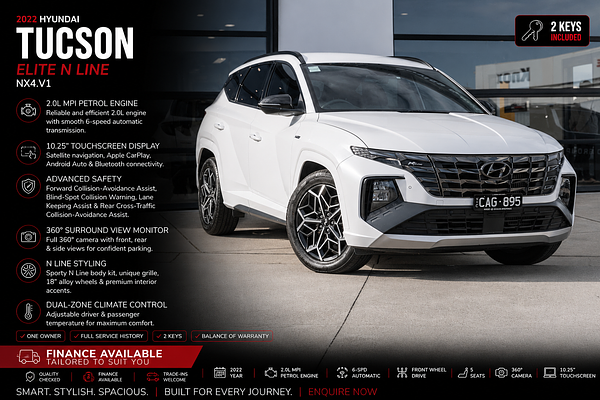 2022 Hyundai Tucson Elite N Line NX4.V1