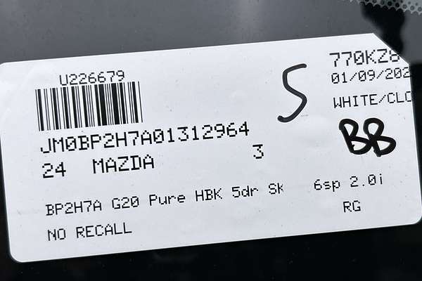 2024 Mazda 3 G20 Pure BP Series thumb-23